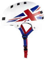 BLUEGRASS Dirt-Helm Super Bold Glossy White Union Jack - Gr. L 60-62cm